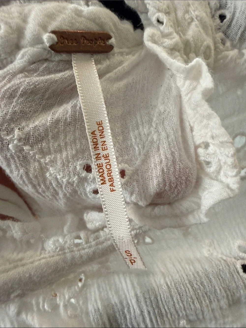 Free People lightweight embroidered